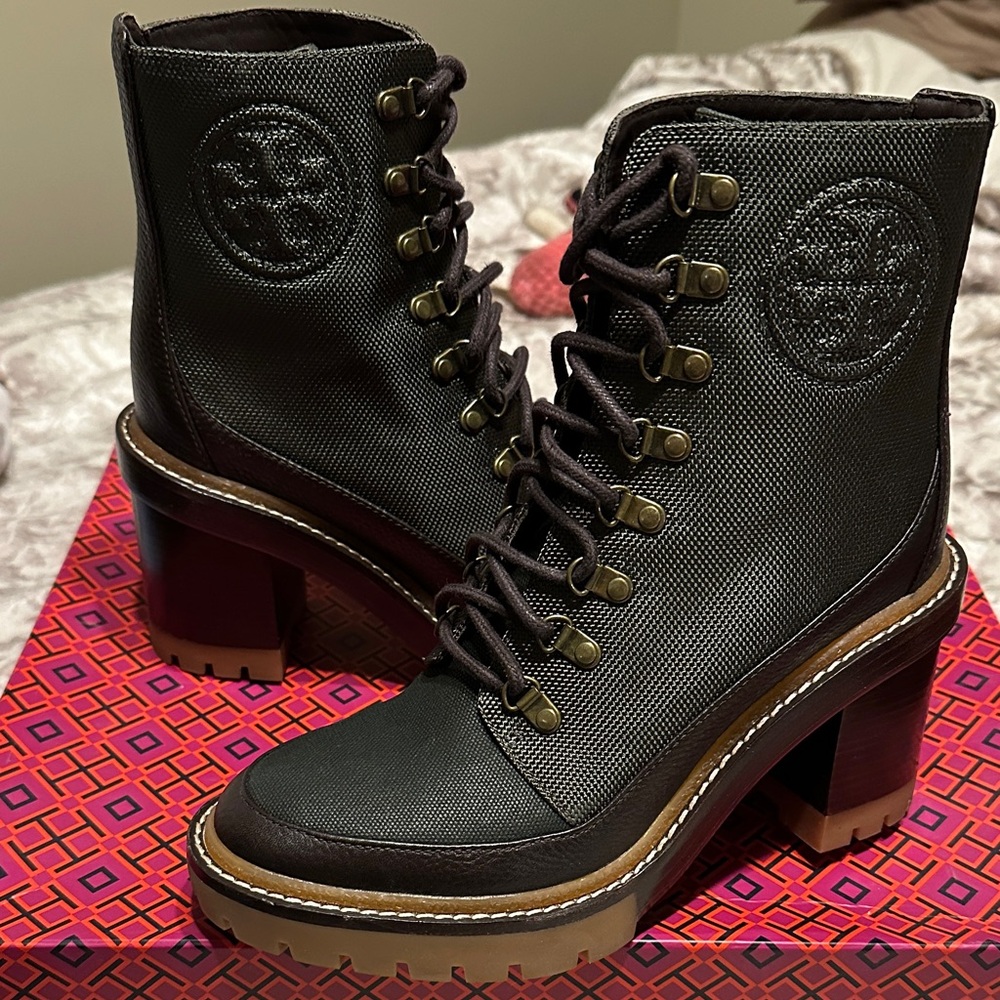 Tory Burch Miller 95MM Lug Sole Heeled Bootie